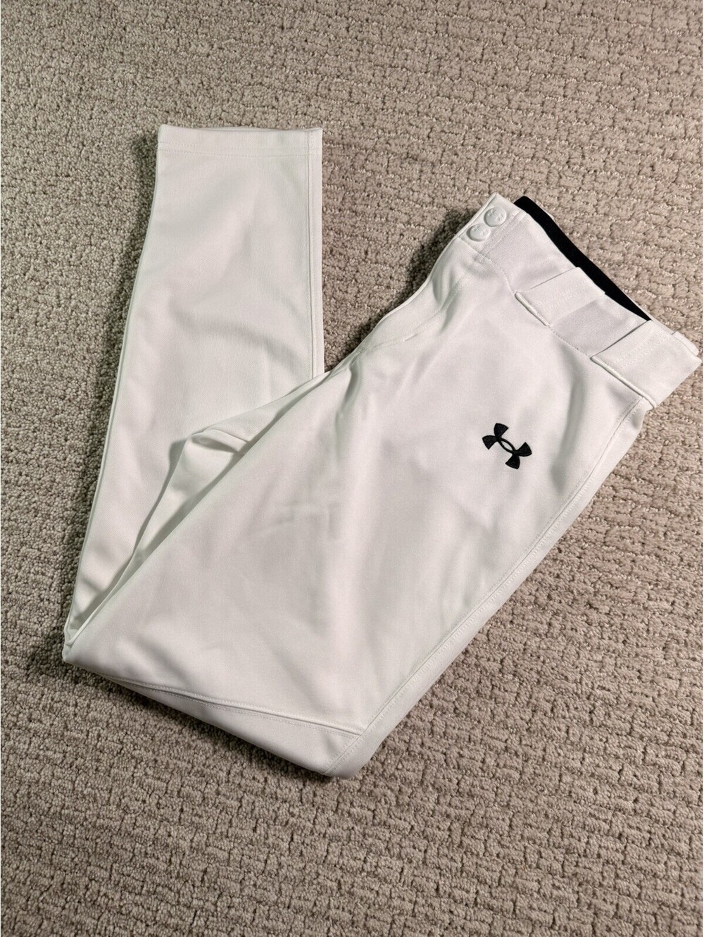 YXL Baseball Under Armour Pants White SKU177